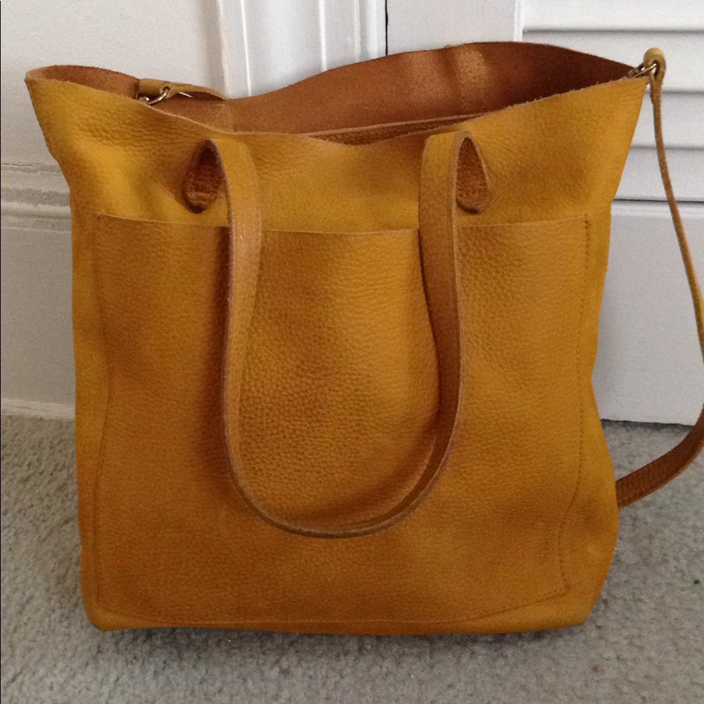Yellow madewell bag